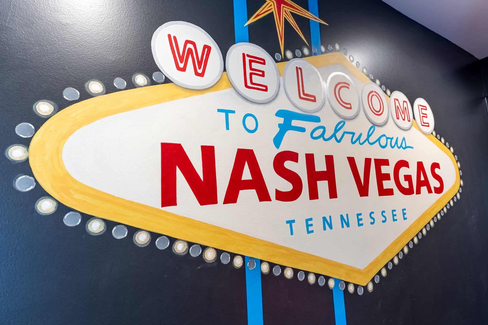 "Welcome to Nash Vegas sign."