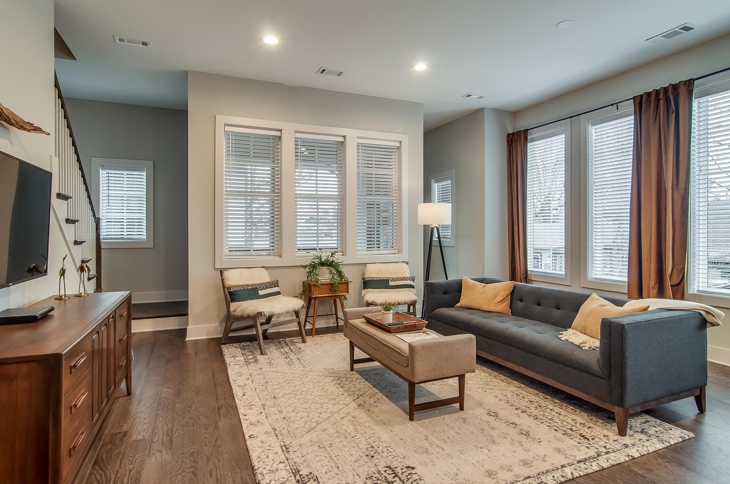 Cozy living room with modern decor.