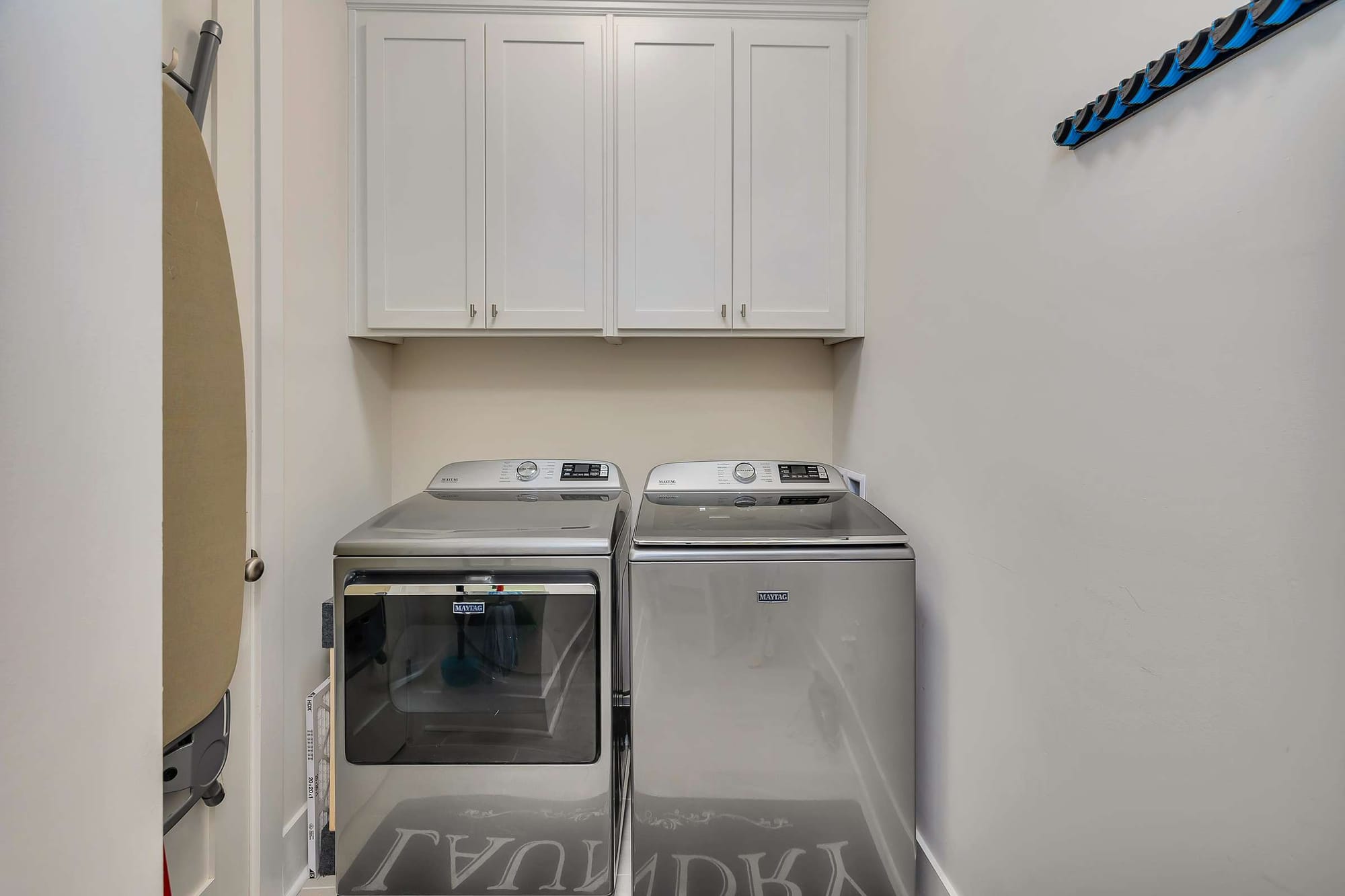 Laundry room with washer and dryer.