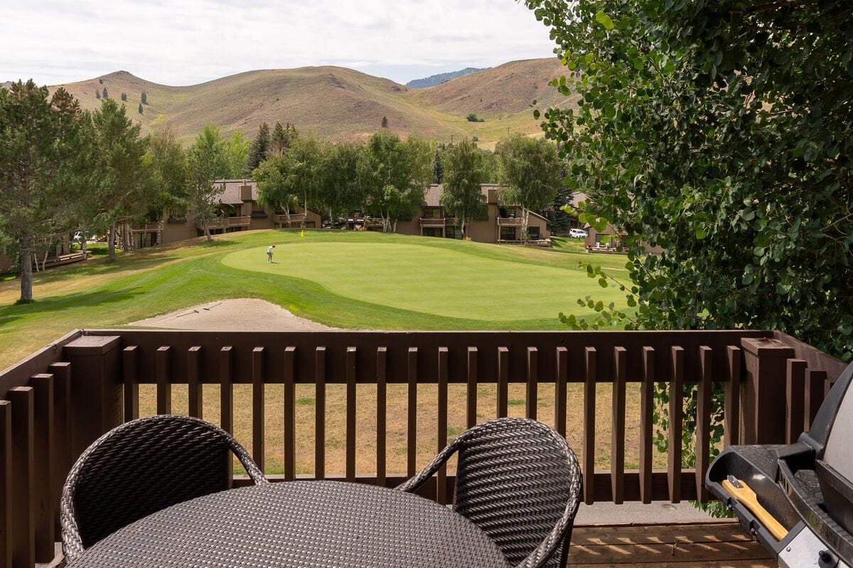 Golf course view from patio.