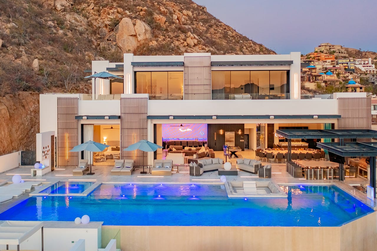 Modern villa with pool and terrace.