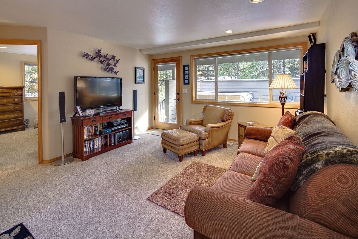 Cozy living room with TV.