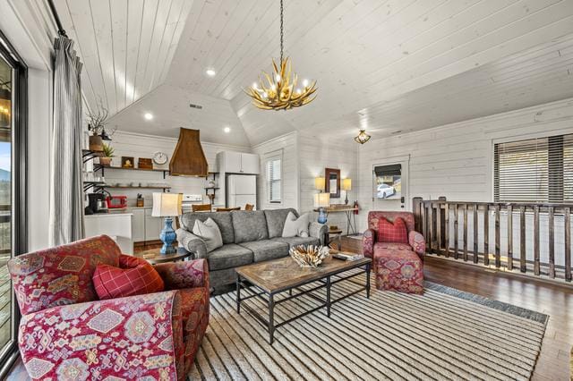 Cozy living room with rustic decor.