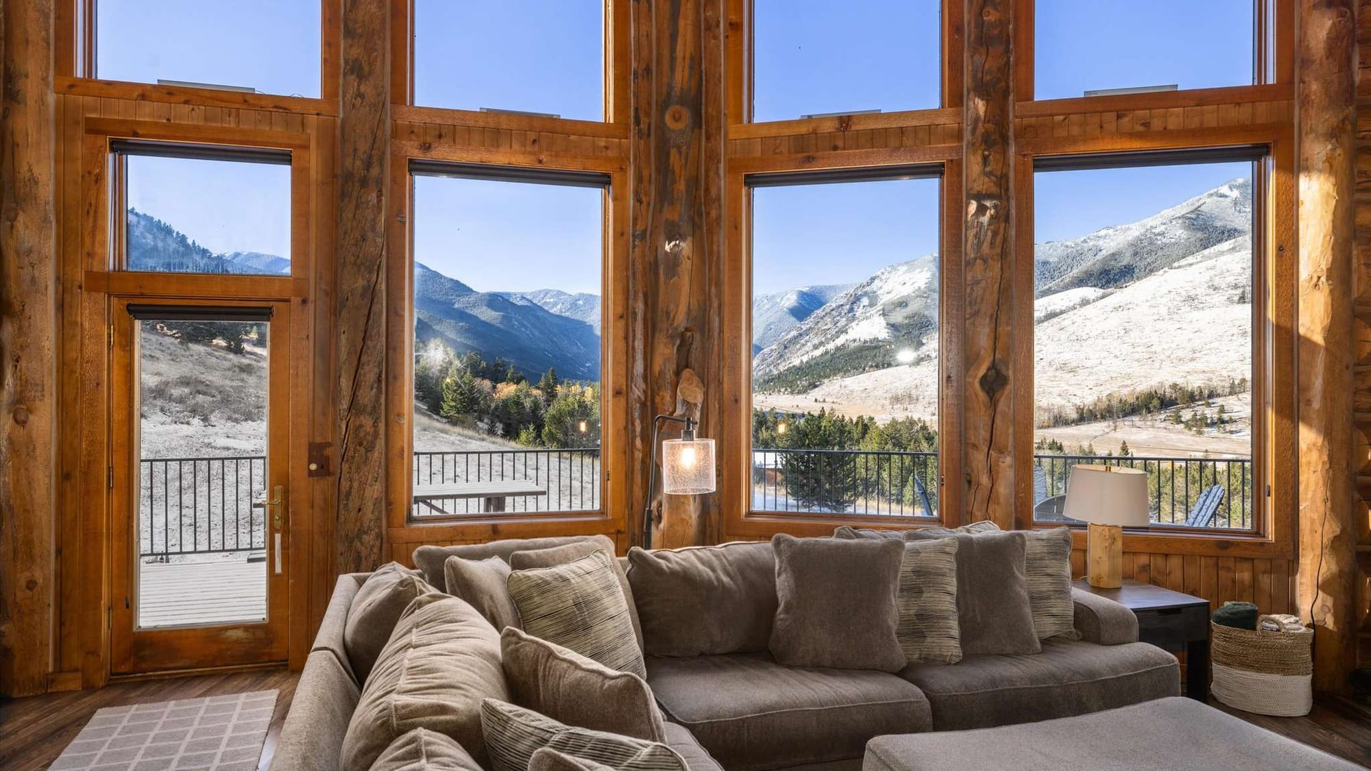 Cozy room with mountain view.