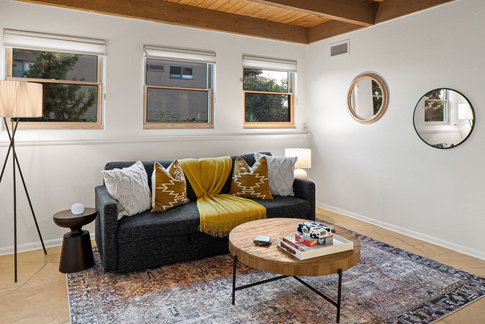 Cozy living room with modern decor.