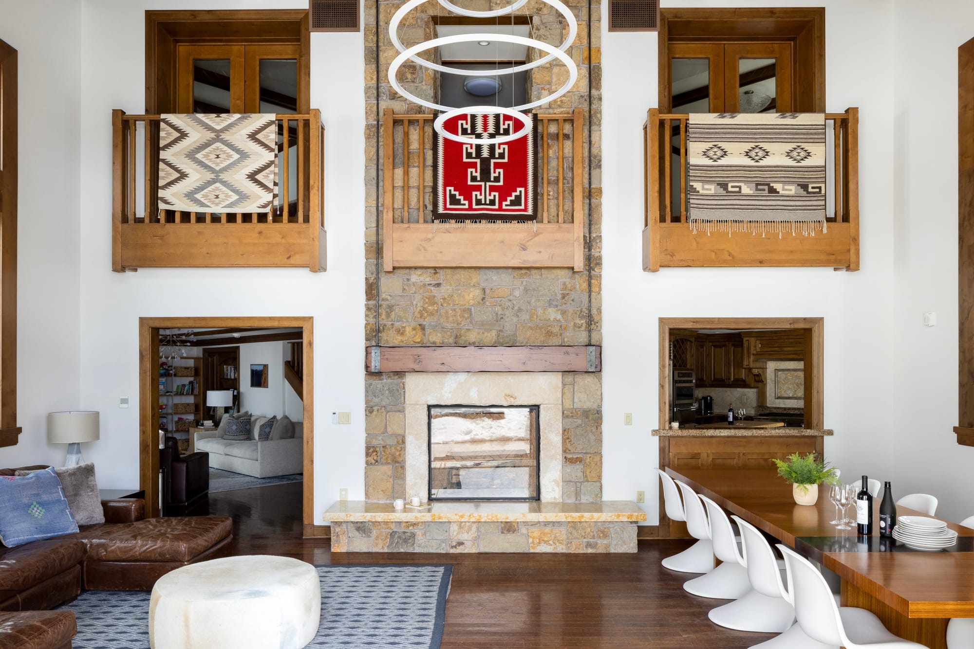 Cozy modern living room interior.