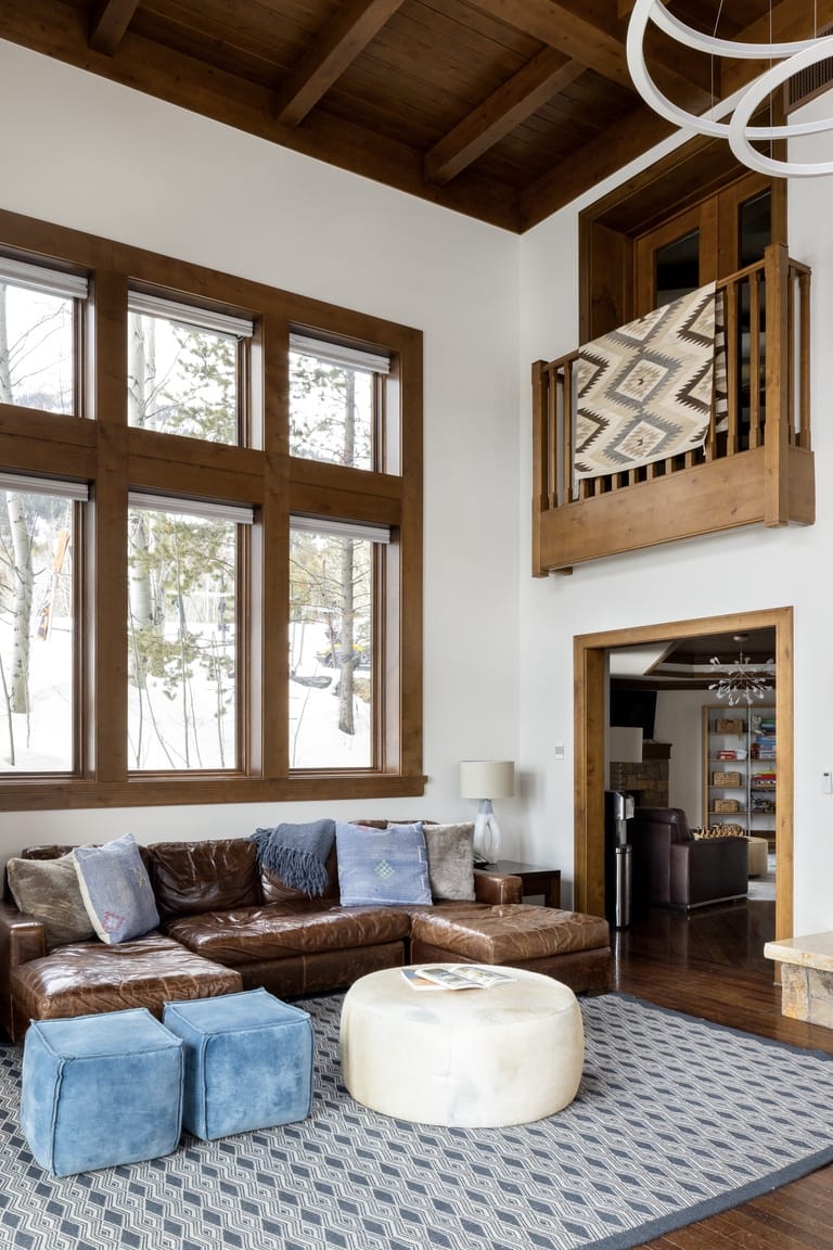 Cozy living room with large windows.