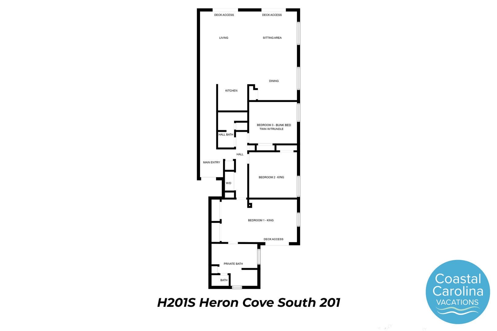 Heron Cove South 201 floorplan.