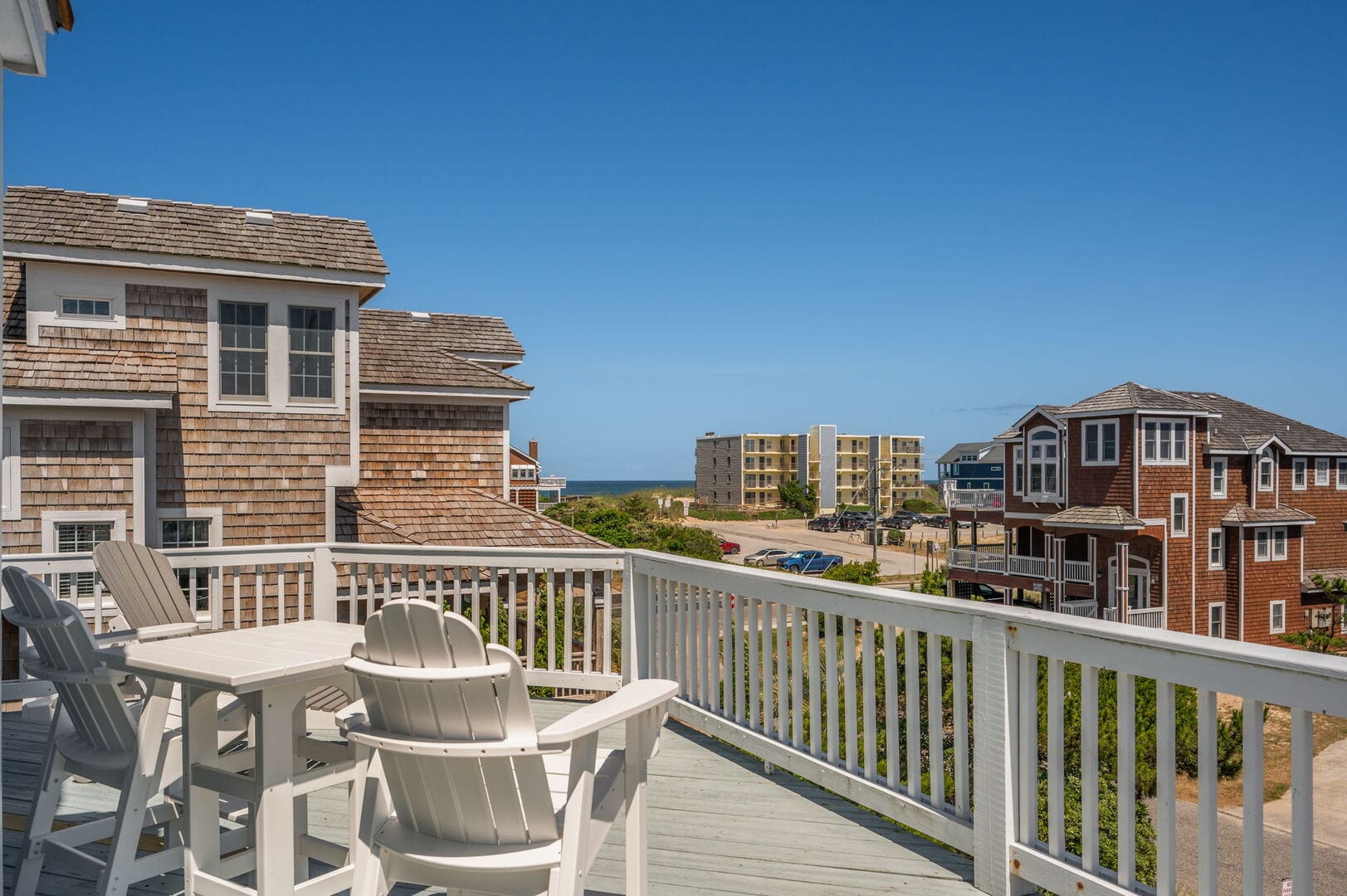 Coastal houses with balcony view.