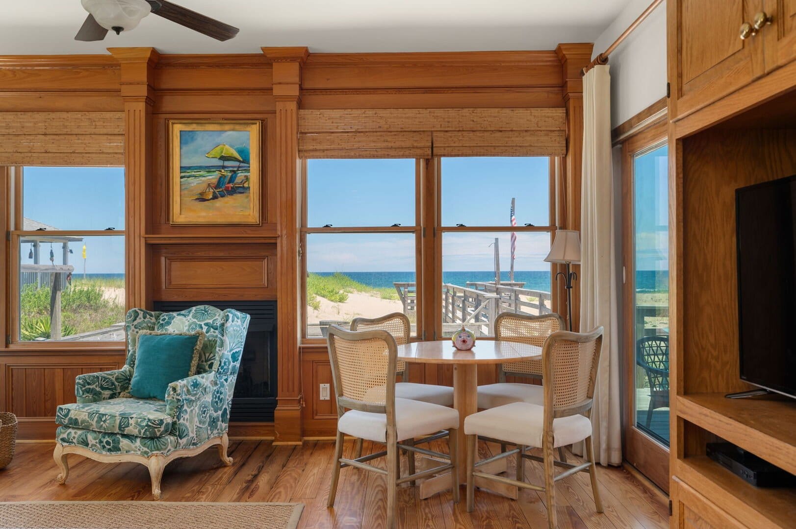 Cozy room with ocean view.