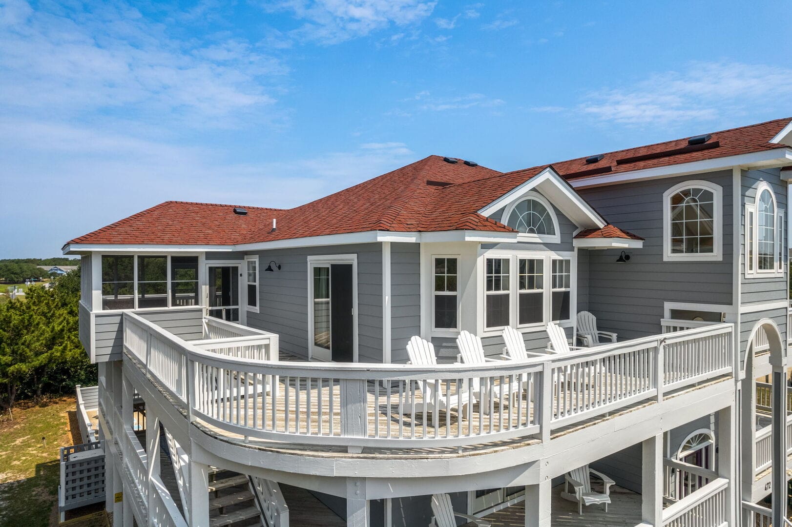 Large house with spacious balcony.